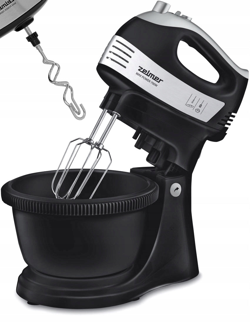 HAND MIXER ZELMER ROBOT WITH BOWL 2,5L 4 TURBO TIPS 700W ZHM2459B
