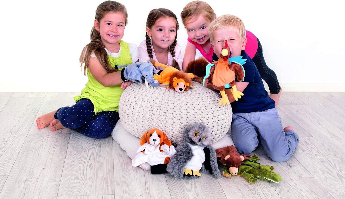 HAND PUPPET SQUIRREL PLUSH 5 FINGERS THEATER FOR CHILDREN 3+ Packaging status original
