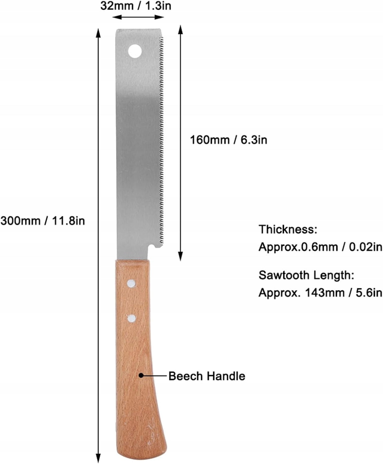 HAND SAW 12 INCHES WOOD PROFESSIONAL PRECISION HOME GARDEN SHARP Brand no brand