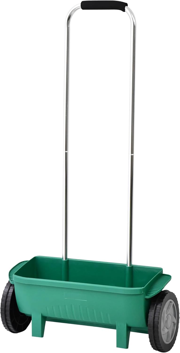 HAND SEED DRILL GARDEN GRASS SEED SPREADER SAND SALT FERTILIZER 12L Brand no brand