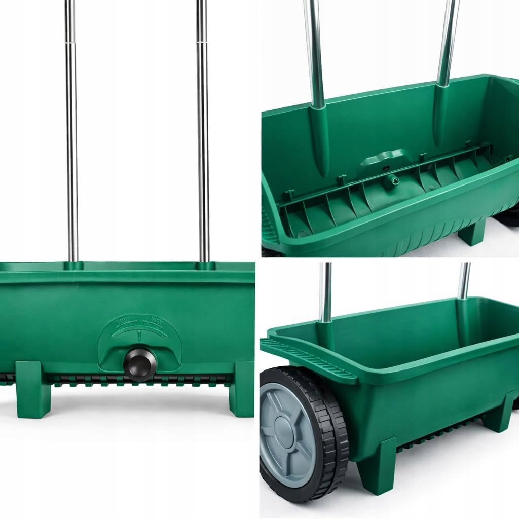 HAND SEED DRILL GARDEN GRASS SEED SPREADER SAND SALT FERTILIZER 12L