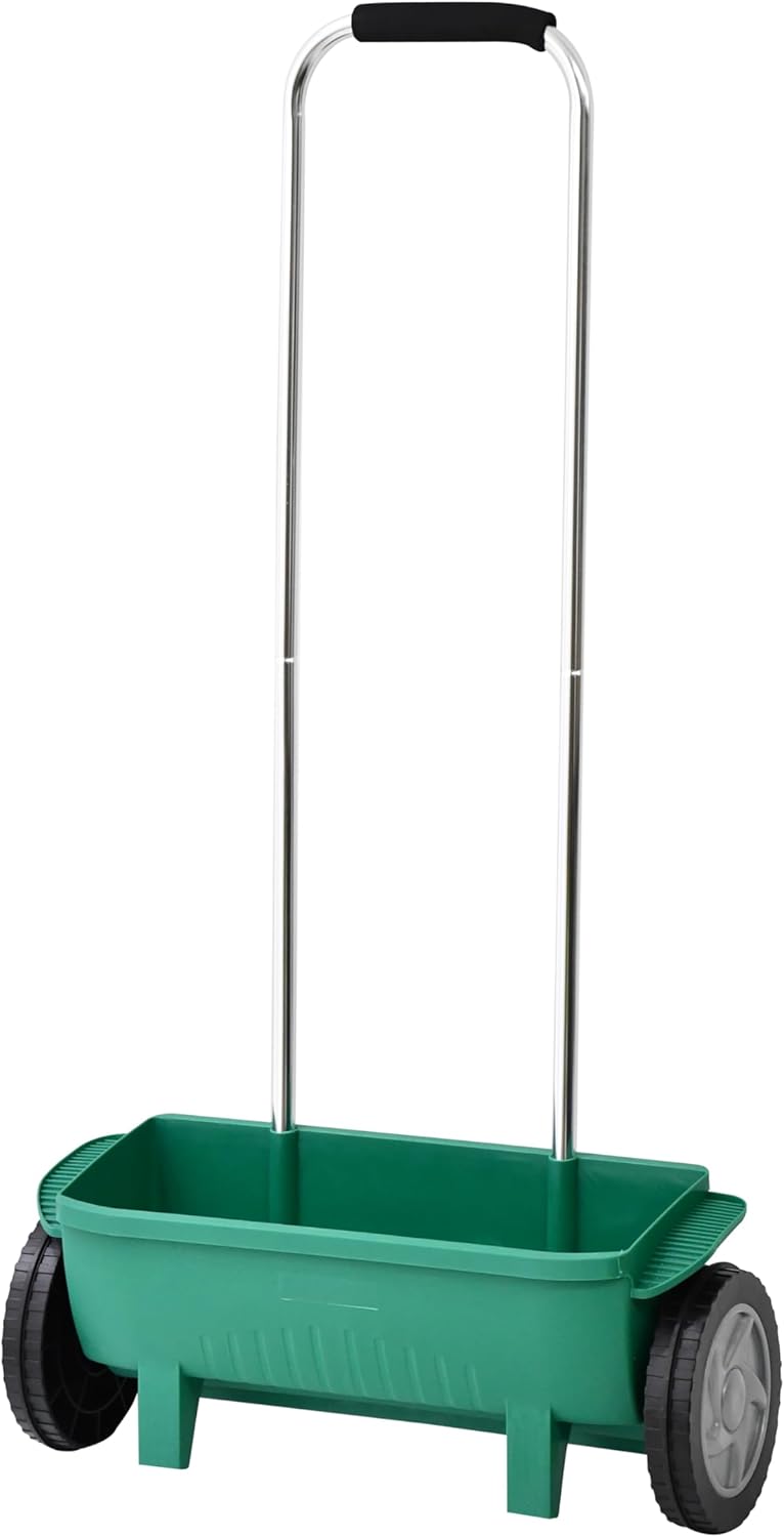 HAND SEED DRILL GARDEN GRASS SEED SPREADER SAND SALT FERTILIZER 12L