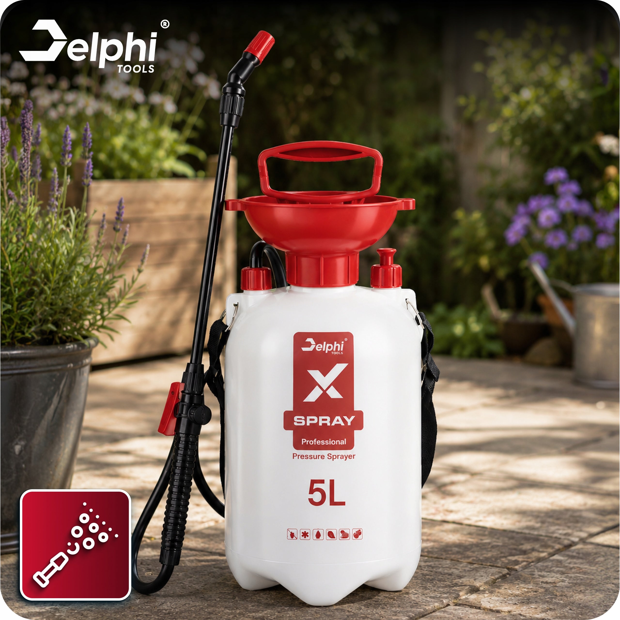 HAND SPRAYER 5L PRESSURE 95cm LANCE SPRINKLER PLANT SPRAYER Manufacturer code Opryskiwacz z Lancą Ogrodowy Regulowany 5l