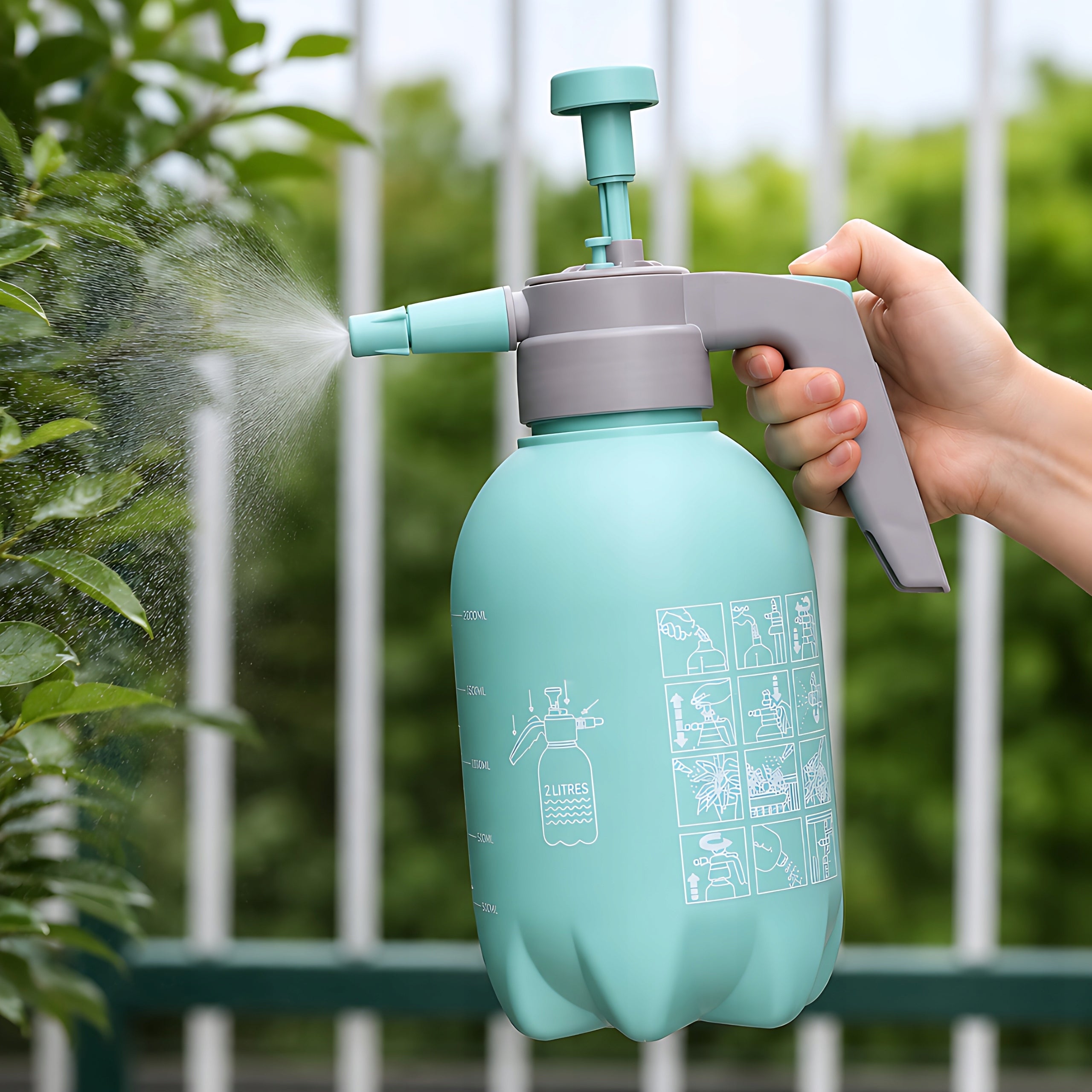 HAND SPRAYER GARDEN PRESSURE SPRAYER CAR STRONG 2L Manufacturer code OPRYSKIWACZ CIŚNIENIOWY 2L TURKUS totalstore