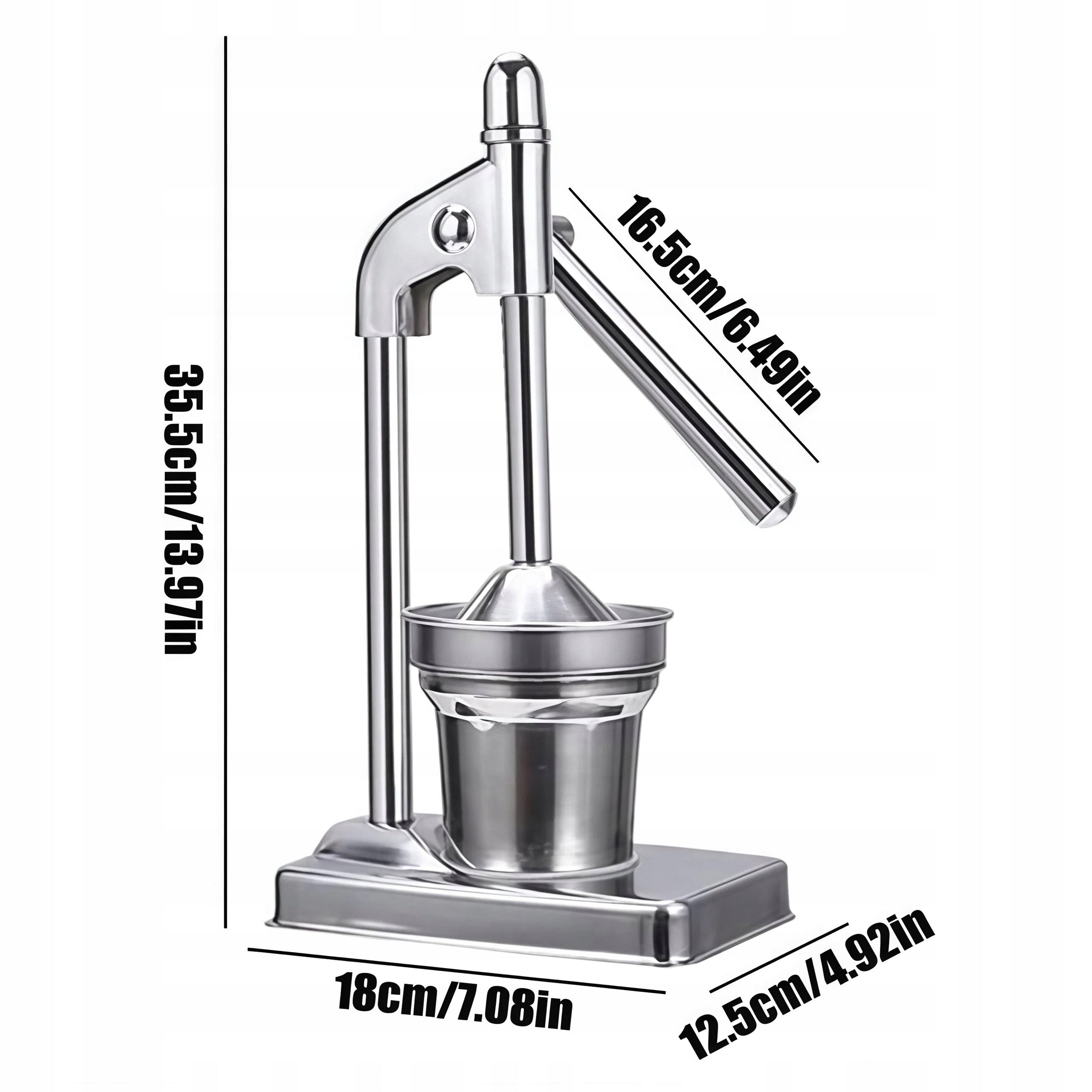 HAND SQUEEZER FOR POMEGRANATES AND CITRUS STAINLESS STEEL EFFICIENT Brand no brand