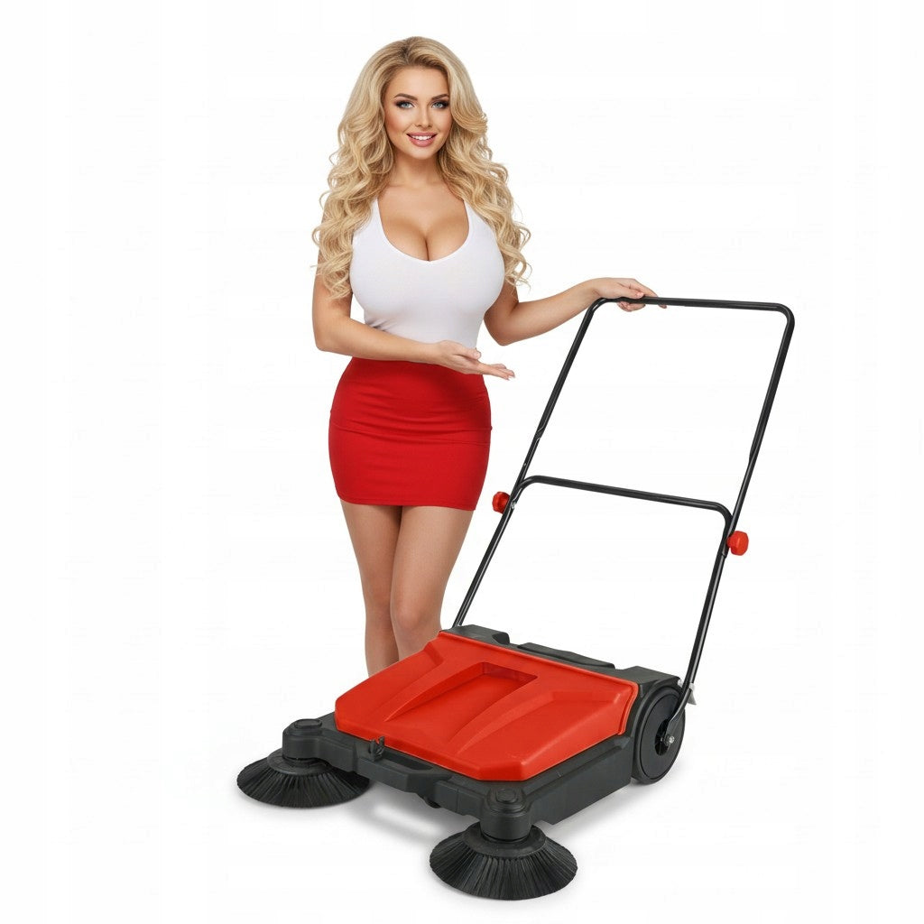 HAND SWEEPER FOR GARAGE TERRACE CUBE LEAVES 3x brush LARGE SET XL