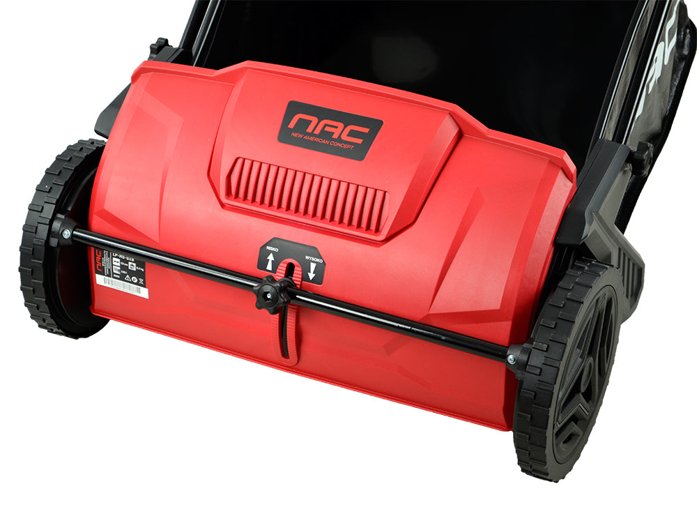 HAND SWEEPER LEAF AND GRASS PICKER WITH BASKET 100 L WIDTH 53 CM Air velocity 0 km/h