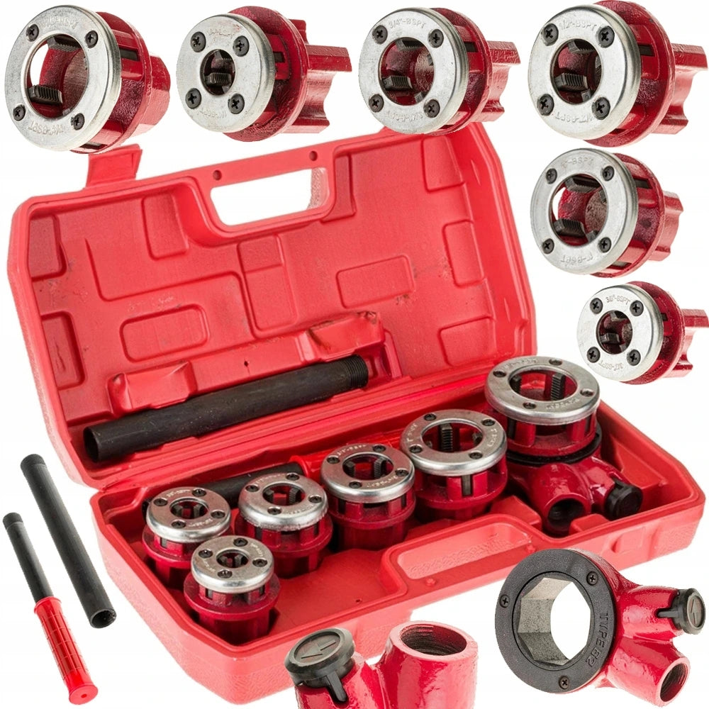 HAND TAP FOR RATCHET PIPES + x6 DIE 1/2" | 3/4"| 1" | 1 1/4"