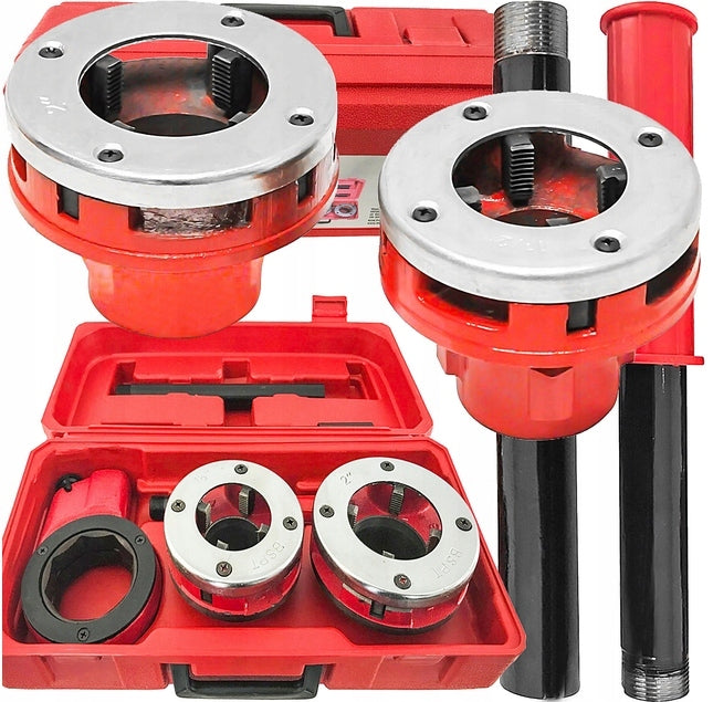 HAND THREADER FOR CUTTING PIPE THREADS WITH RATCHET DIES 2 PCS