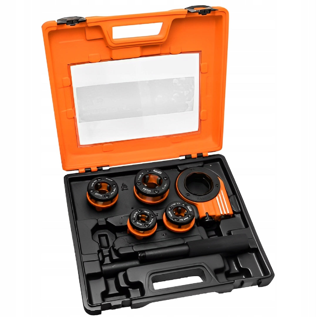 HAND THREADER FOR RATCHET PIPES 3/8" 1/2" 3/4" 1" SET SUITCASE 5EL Packaging status original