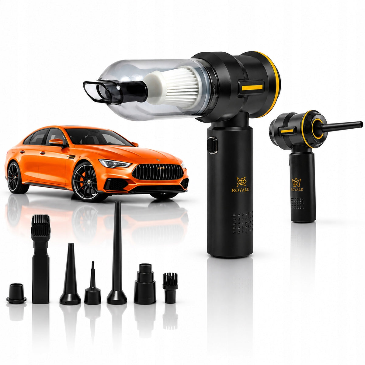HANDHELD CAR VACUUM CLEANER CORDLESS BATTERY POWER ROYALE CM3000