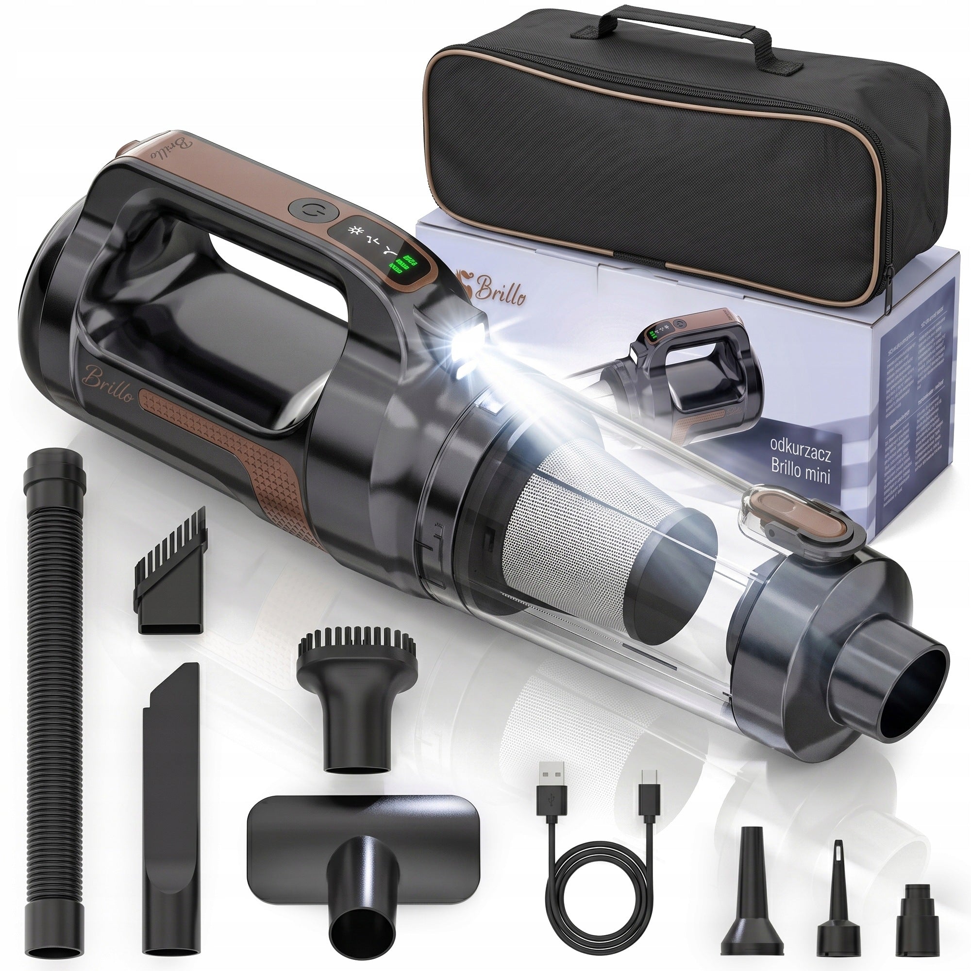 HANDHELD CORDLESS CAR CORDLESS VACUUM CLEANER 20000Pa 9IN1 SET