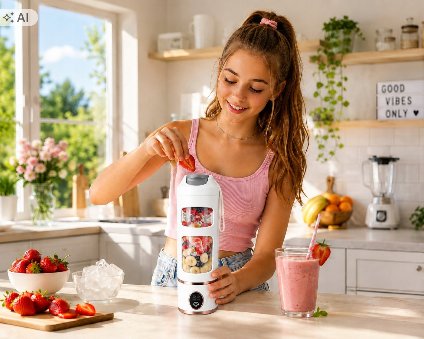HANDHELD CORDLESS CUP BLENDER FOR USB TRAVEL BATTERY 500ML Manufacturer code 5901968652896