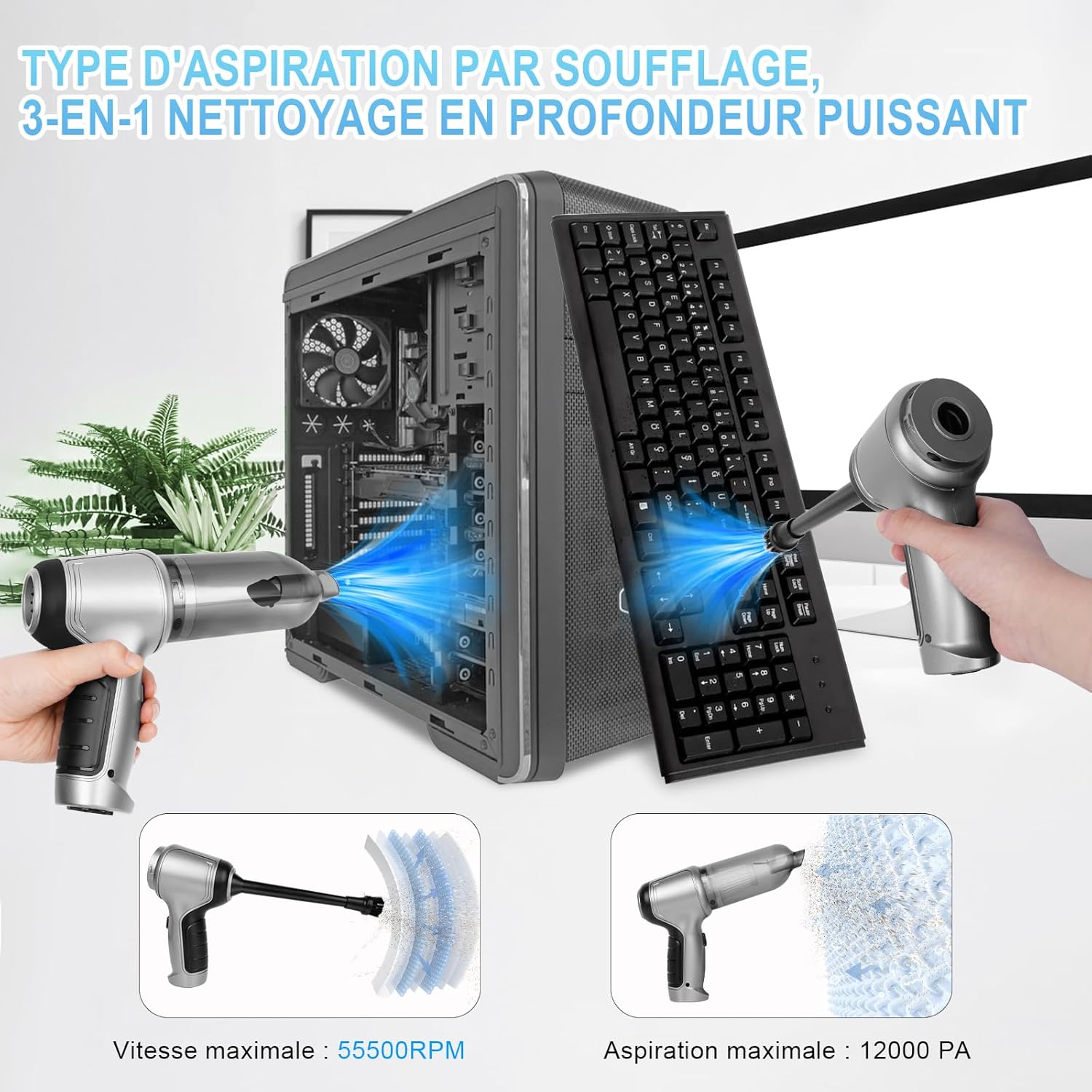 HANDHELD CORDLESS HANDHELD VACUUM CLEANER MINI 3IN1 BLOWER STRONG GIFT Packaging status original