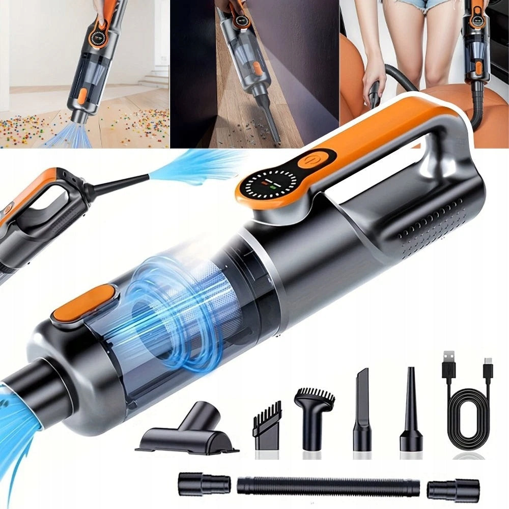 HANDHELD CORDLESS POWERFUL CAR VACUUM CLEANER 35000 PA LED LIGHTING