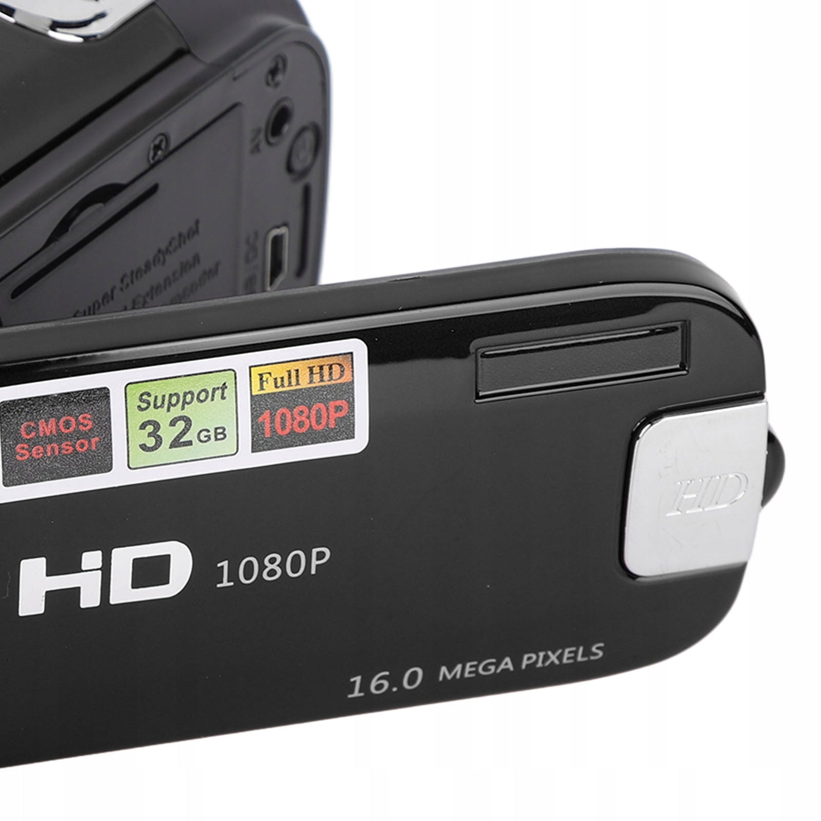 HANDHELD DIGITAL CAMERA 4K DV ROTATING SCREEN 16X ZOOM USB BLACK Brand no brand