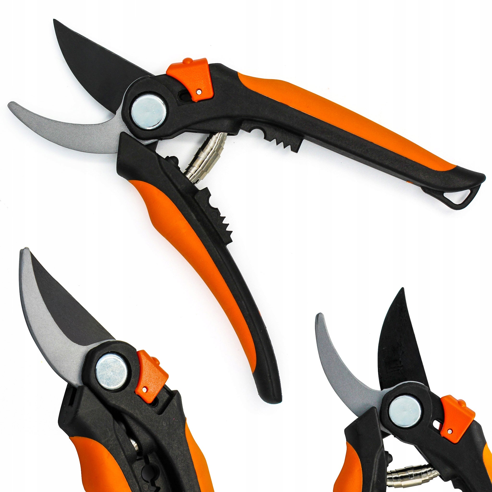 HANDHELD GARDEN PRUNER 21cm STRONG SHEARS FOR FLOWER BUSH BRANCHES
