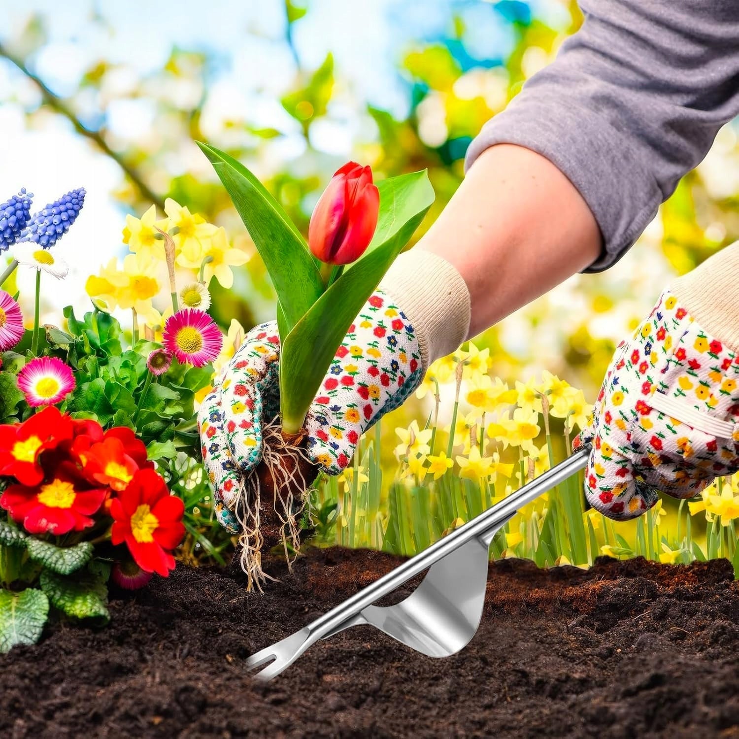 HANDHELD GARDEN WEED REMOVER TOOL WITH WOODEN HANDLE Manufacturer code 0634479691997
