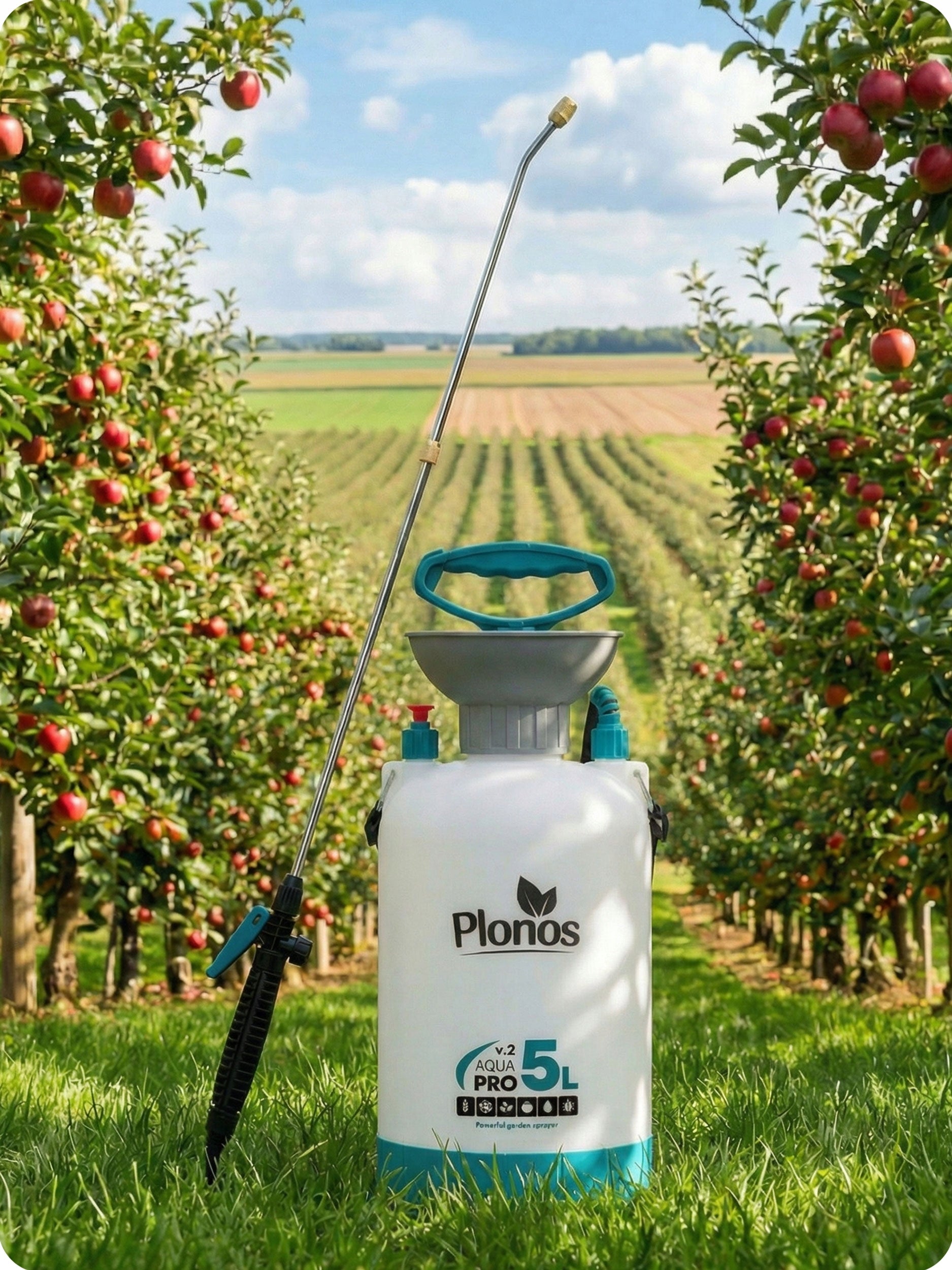 HANDHELD PRESSURE SPRAYER 5L GARDEN WITH ADJUSTABLE LANCE NOZZLE 5L Packaging status original