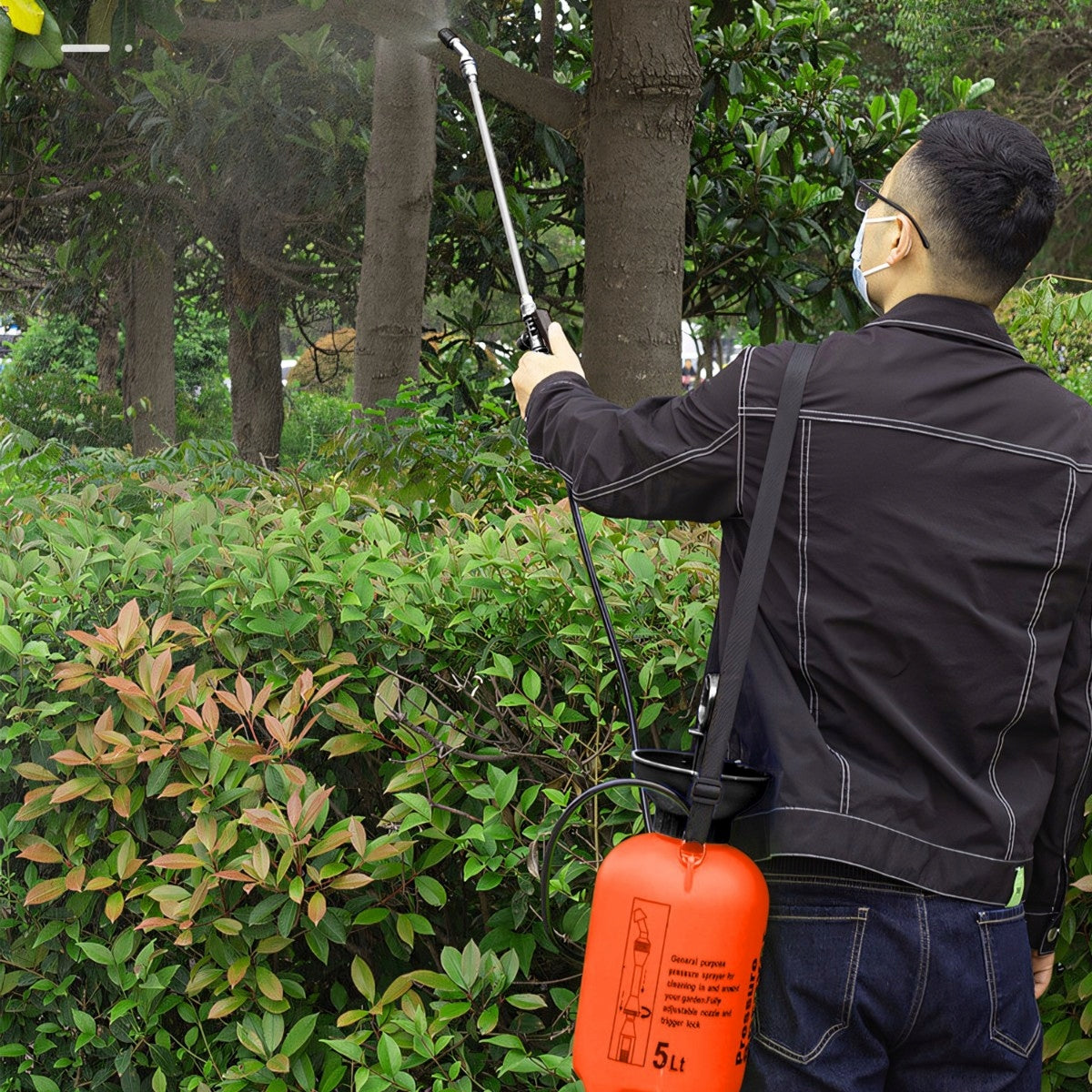 HANDHELD PRESSURE SPRAYER GARDEN PLANT SPRAYER LONG LANCE 5L Packaging status original