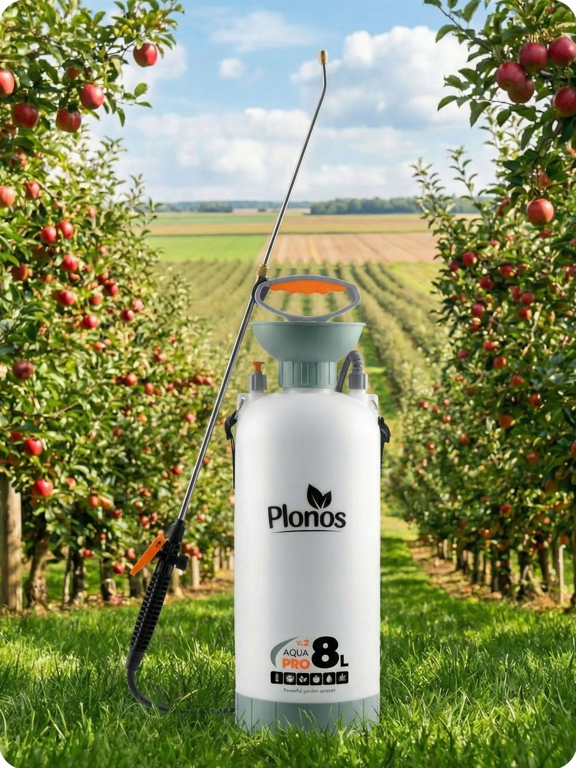HANDHELD PRESSURE SPRAYER LARGE 8L GARDEN ADJUSTABLE LANCE NOZZLE Manufacturer code 460600
