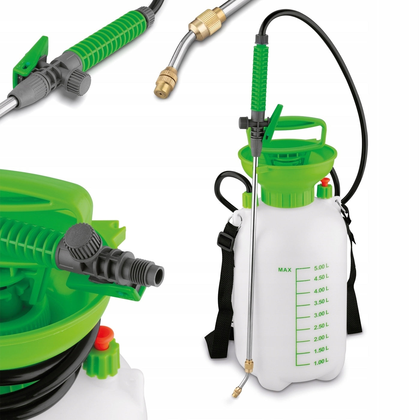 HANDHELD PRESSURE SPRAYER Telescopic GARDEN Lance Tadar 5 l