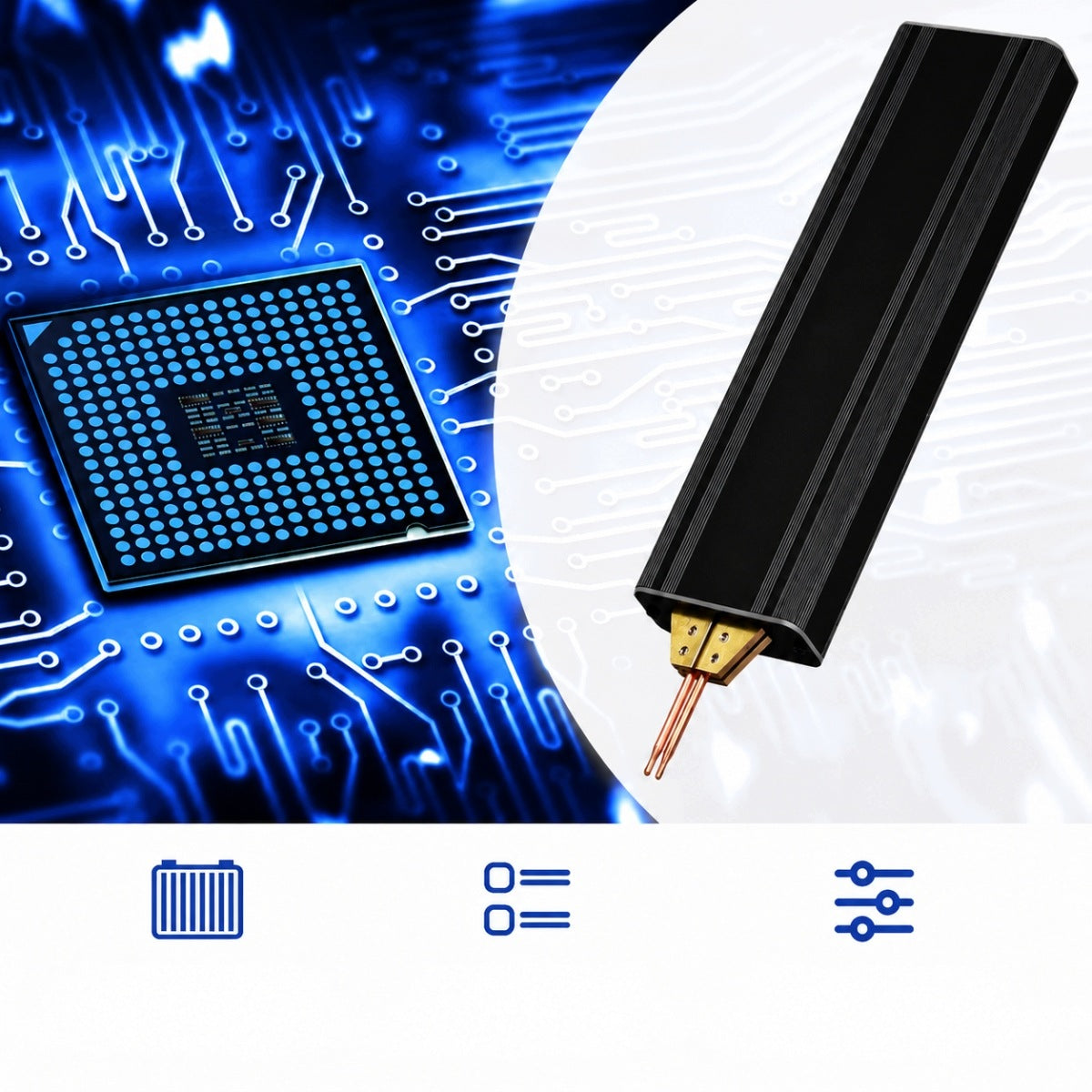 HANDHELD SPOT WELDING MACHINE PORTABLE WITH MINI 18650 5000 mAh NETWORK Power supply rechargeable battery