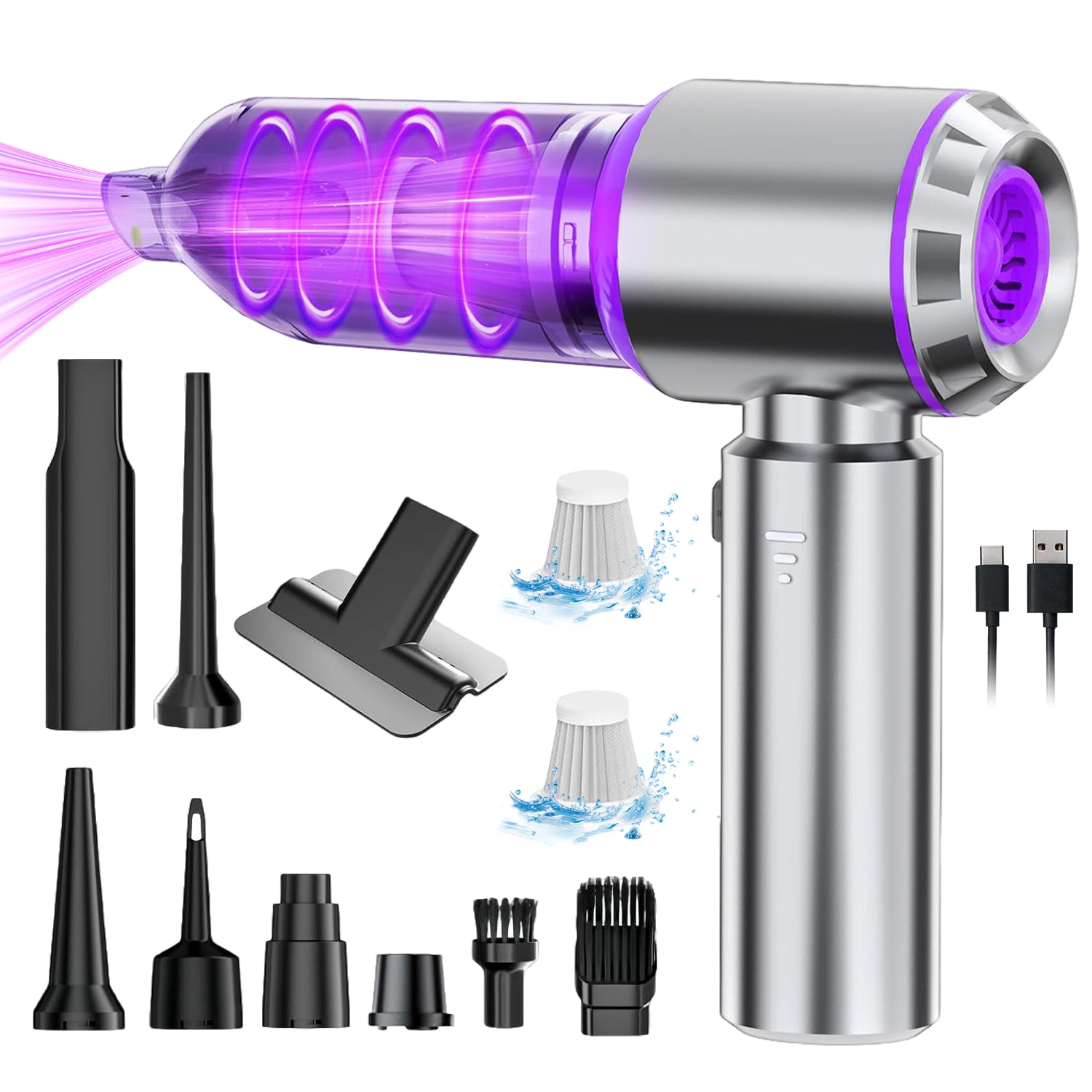HANDHELD VACUUM CLEANER BLOWER PUMP WITH 3 SUCTION MODES