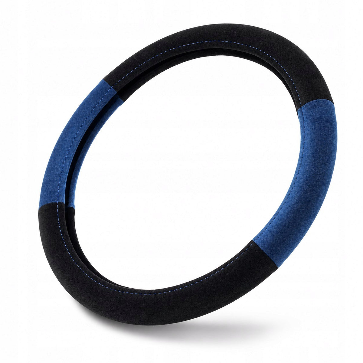 HANDLEBAR COVER VELVET COVER VELOUR BLUE/BLACK 44-46