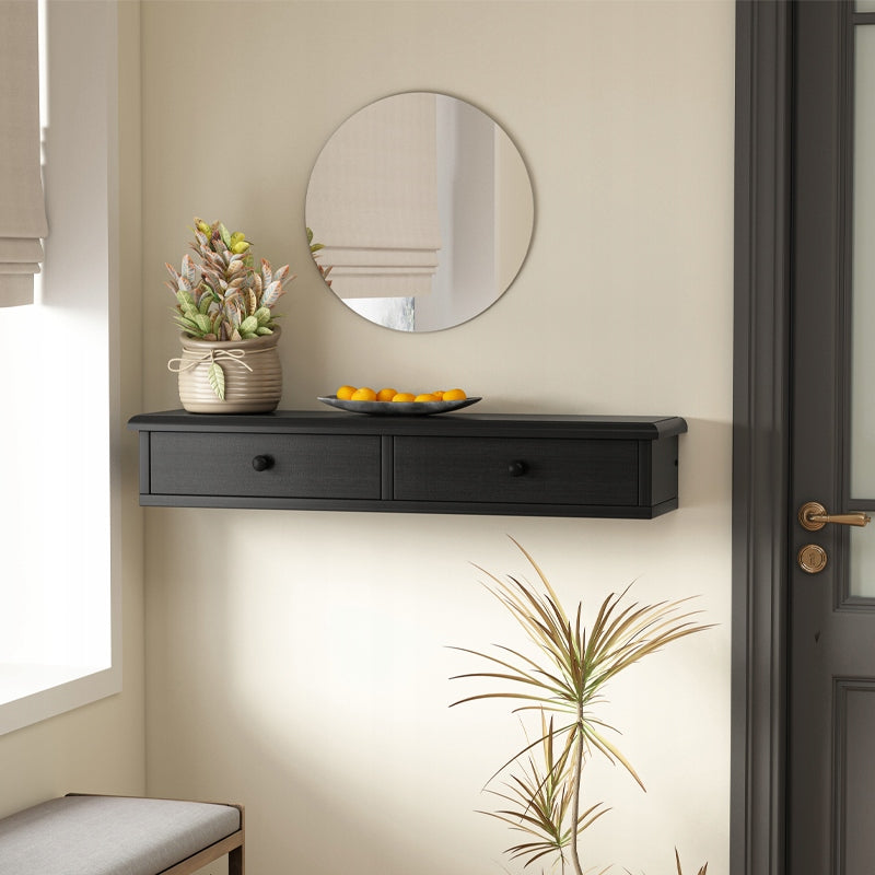 HANGING SHELF WITH DRAWERS MODERN LOFT CABINET LIVING ROOM BEDROOM WALL Packaging status original