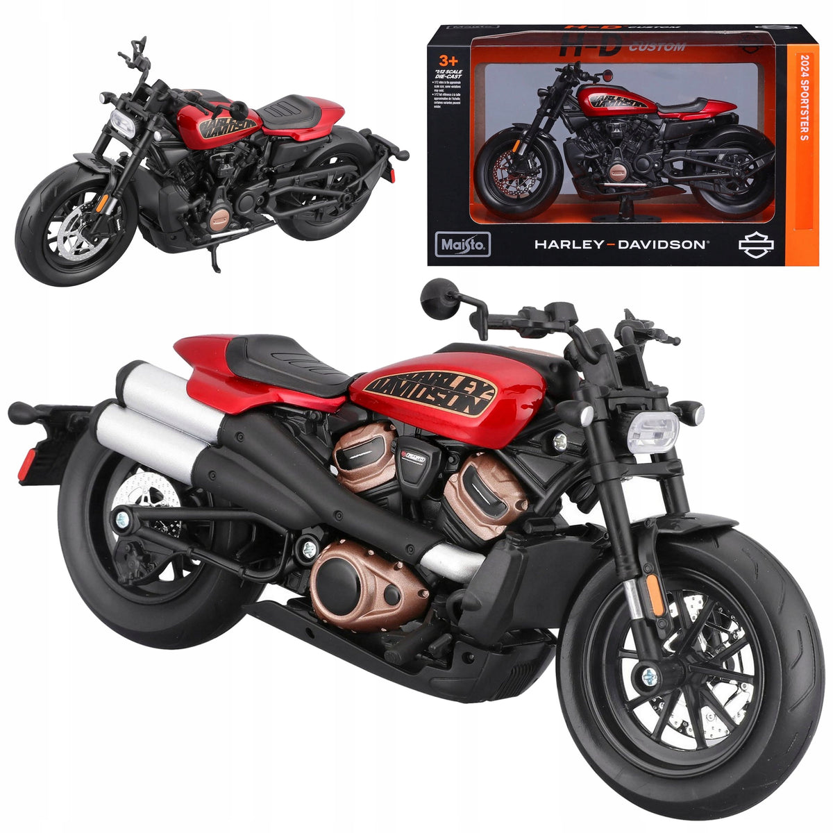HARLEY DAVIDSON SPORTSTER S 2024 IN 1:12 SCALE MAISTO REALISTIC MODEL