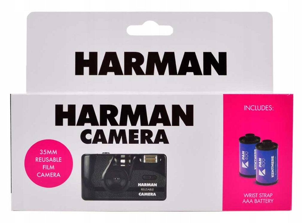 HARMAN REUSABLE CAMERA -manual transport of film Packaging status original
