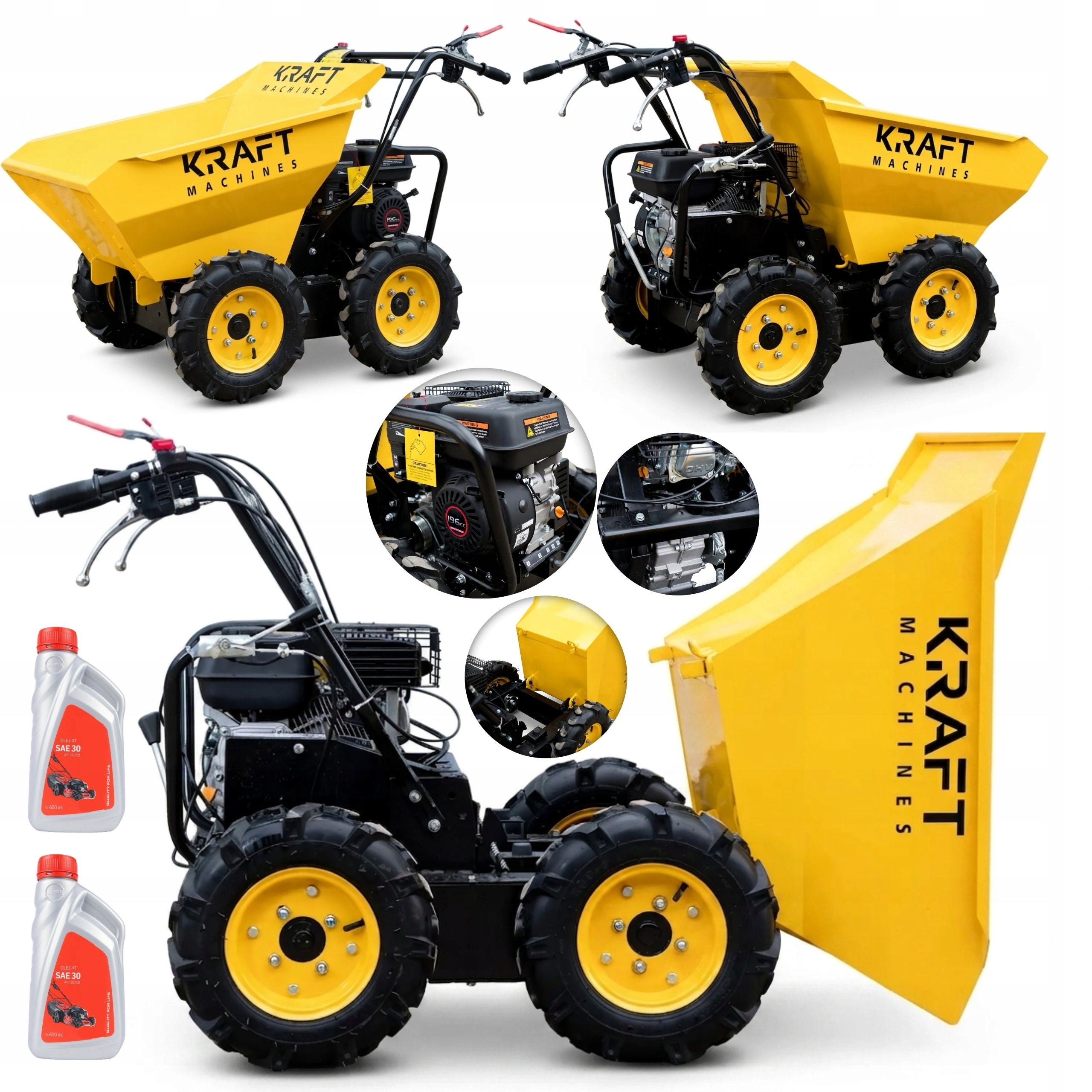 HAULER KD300MA LONCIN 300KG WHEELBARROW DIESEL GARDEN TROLLEY FOR TRANSPORTATION