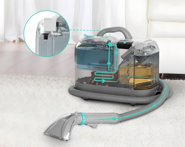 HAUSHOF StainZapper Vapo Steam Cleaner 1200W Auto Carpets Liquid 750ml Set Manufacturer code HH24017A