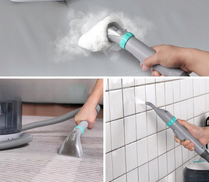 HAUSHOF StainZapper Vapo Steam Cleaner 1200W Auto Carpets Liquid 750ml Set Packaging status original