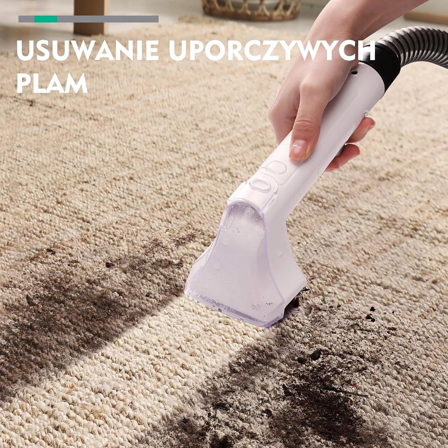 HAUSHOF Washing vacuum cleaner for carpets and upholstery with double tanks Maximum power 400 W