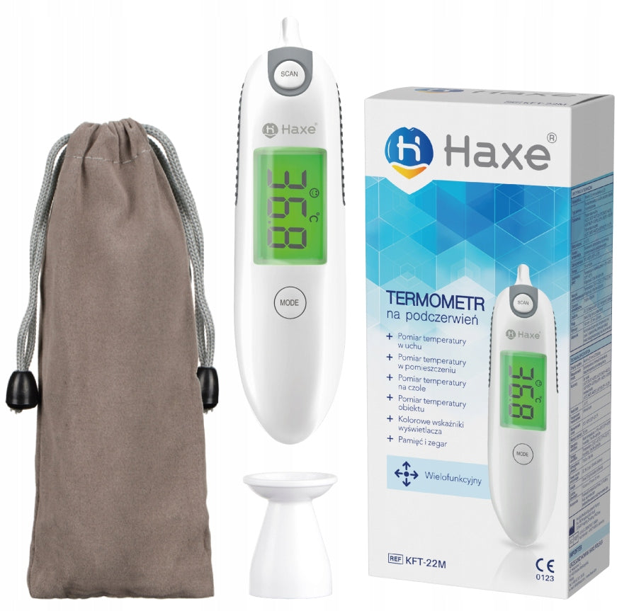 HAXE infrared thermometer for forehead ear KFT22M