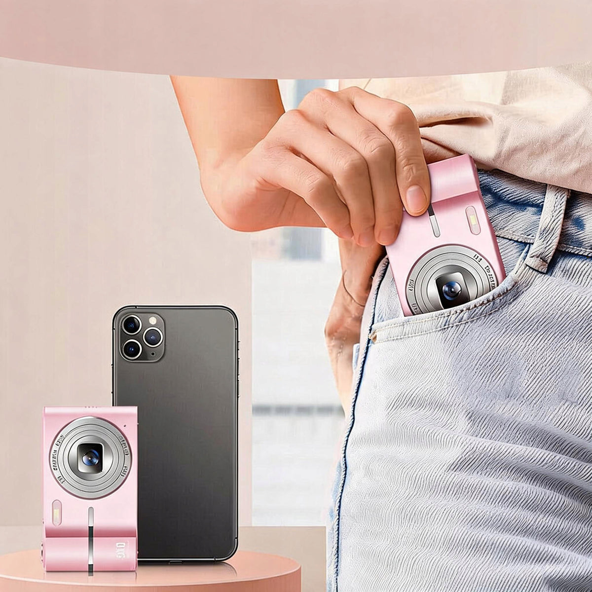 HD DIGITAL CAMERA 50MP ZOOMEM 16X SD CARD 64GB 700mAh Brand no brand