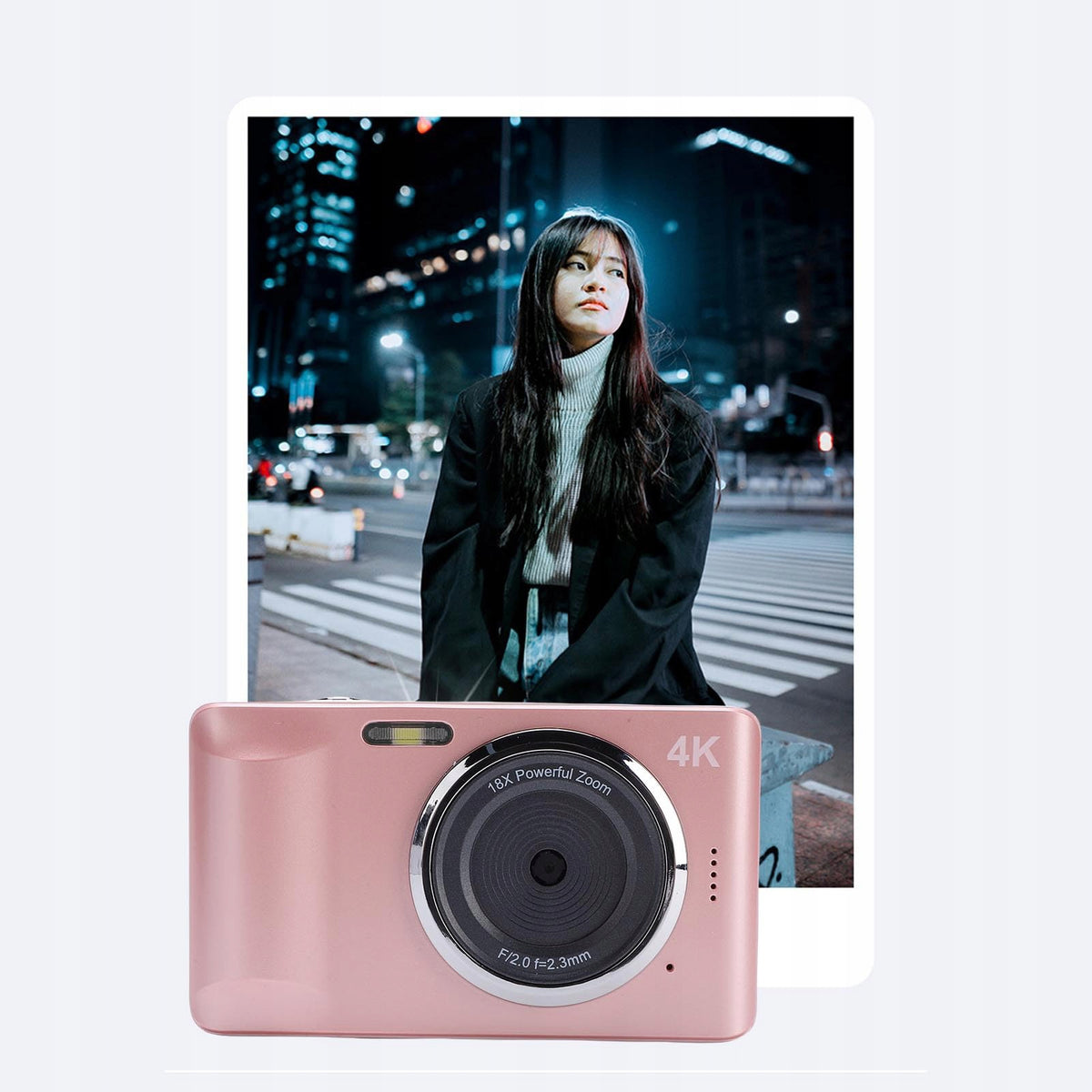 HD DIGITAL CAMERA FOR KIDS4K 64MP 18X ZOOM Packaging status original