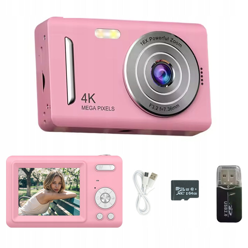 HD DIGITAL CAMERA PORTABLE CAMERA 1080P 50MP STABILIZATION WITH 16X ZOOM