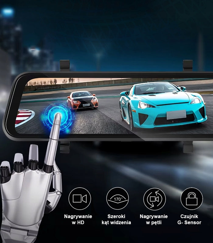 HD DRIVING VIDEO RECORDER MIRROR CAR CAMERA WIFI REVERSING 1080P Brand Fastcam