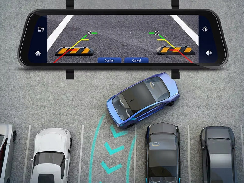 HD DRIVING VIDEO RECORDER MIRROR CAR CAMERA WIFI REVERSING 1080P Recording quality HD (1280 x 720) Full HD (1920 x 1080) QHD (2560 x 1440)