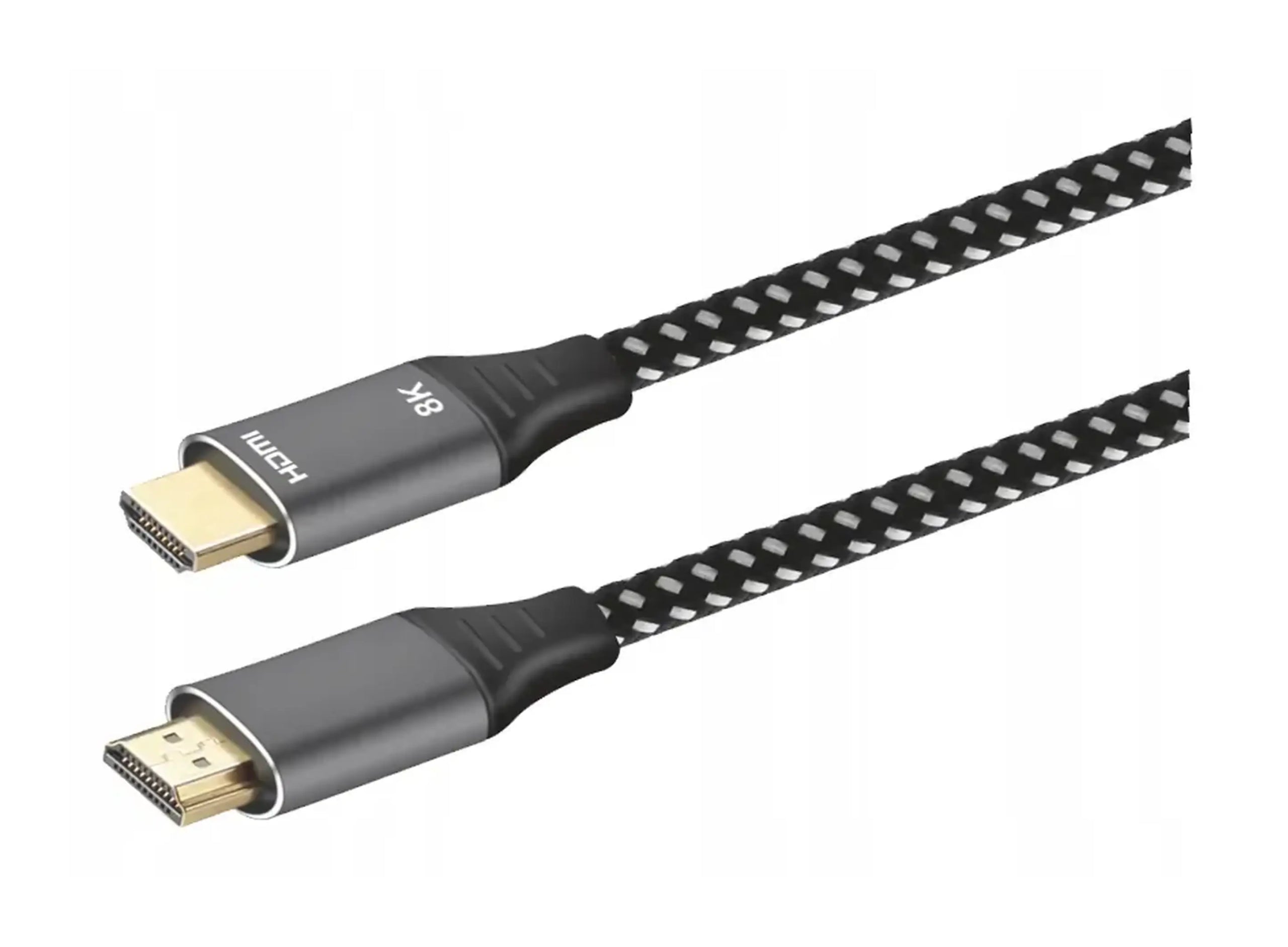 HDMI-HDMI CABLE 8K 3D HIGH SPEED 1.5M ETHERNET IN STRONG BRAIDED BLACK