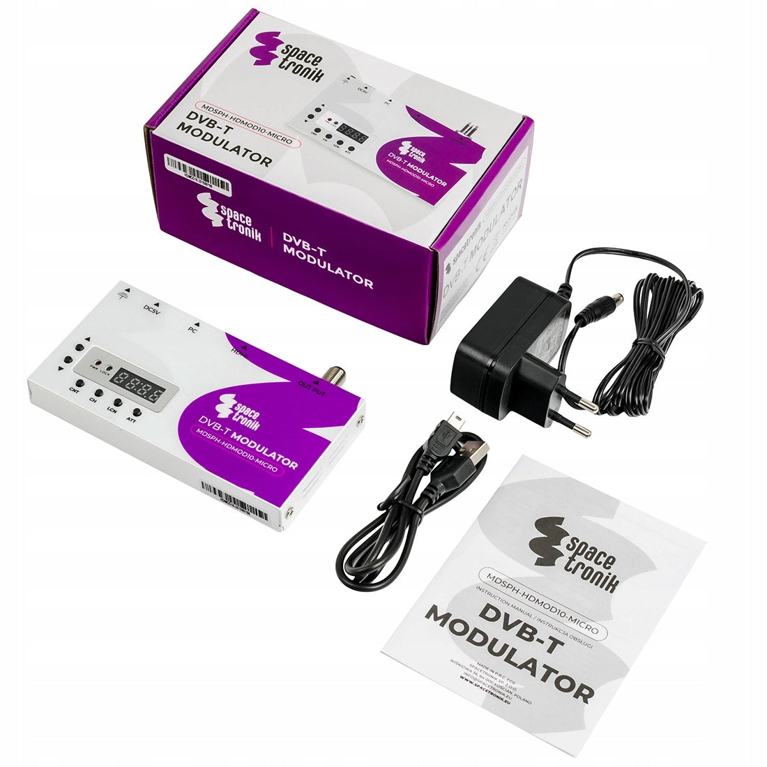HDMI Modulator for DVB-T RF Full HD 1920x1080p LCD Adjustable Signal Manufacturer code MDSPH-HDMOD10-MICRO