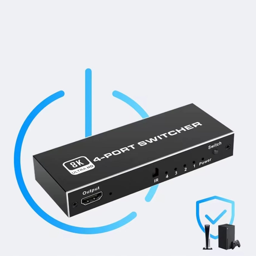 HDMI SWITCH 2.1 4x1 SWITCH 8K 4K 120HZ 240HZ EAN (GTIN) 6955361274932