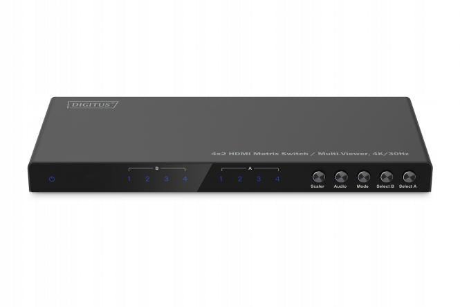 HDMI Switch 4x2 DIGITUS DS-55345 with Multi-Viewer 4K/30Hz
