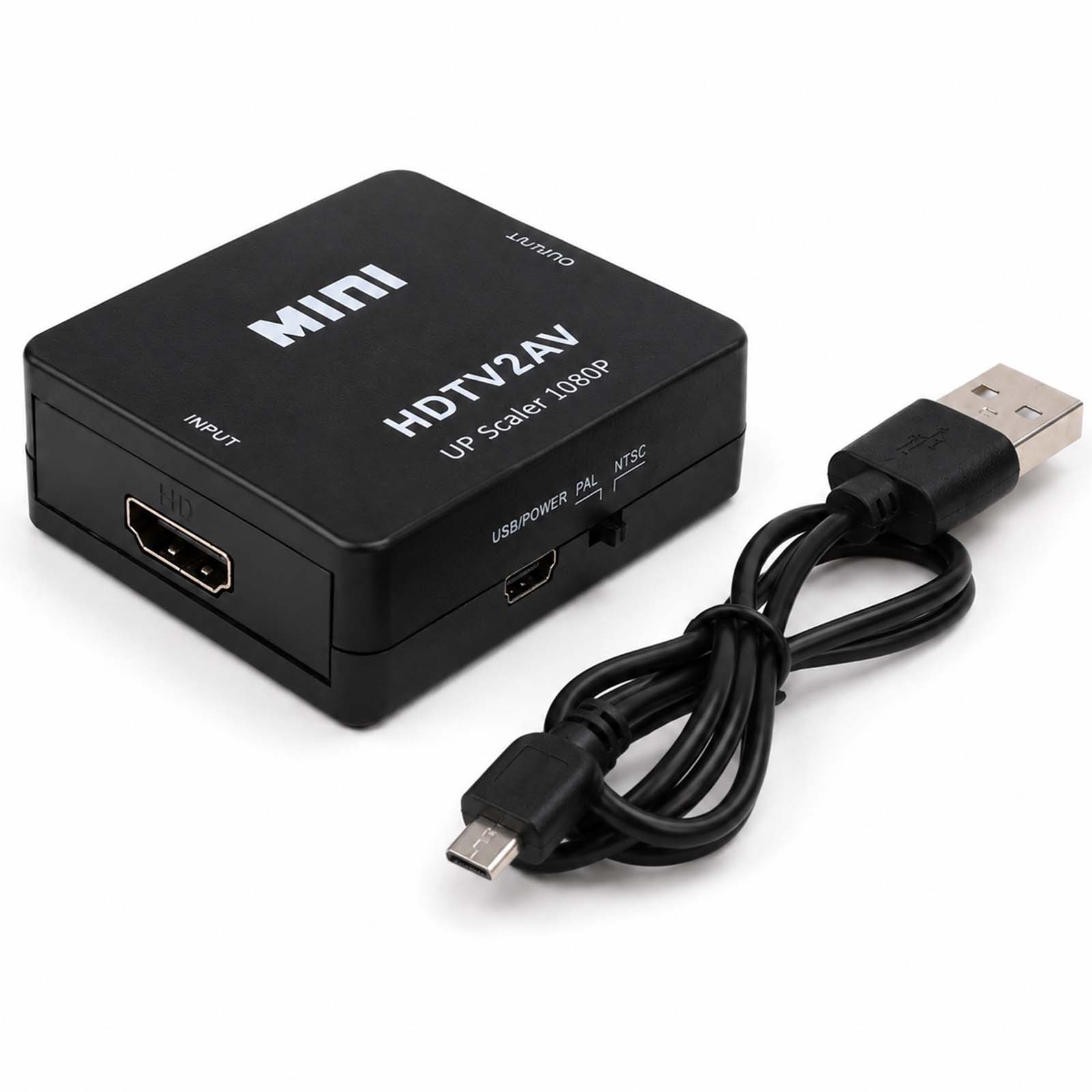 HDMI TO RCA/AV CONVERTER, 1080P, SCART, DVD, PS2/3/4, TV, VHS, LAPTOP