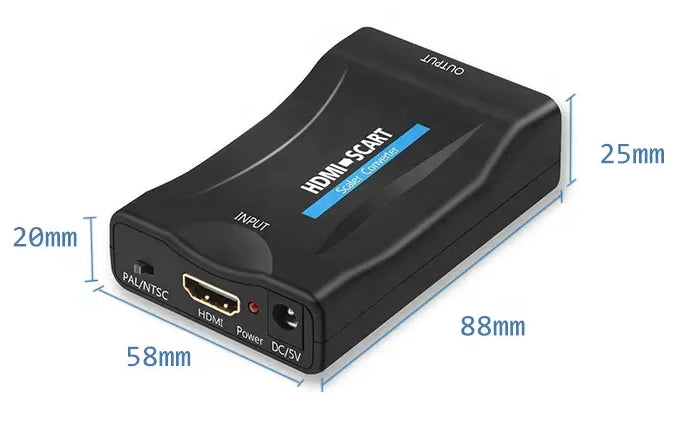 HDMI TO SCART AV EURO FULL HD CONVERTER ADAPTER Packaging status original