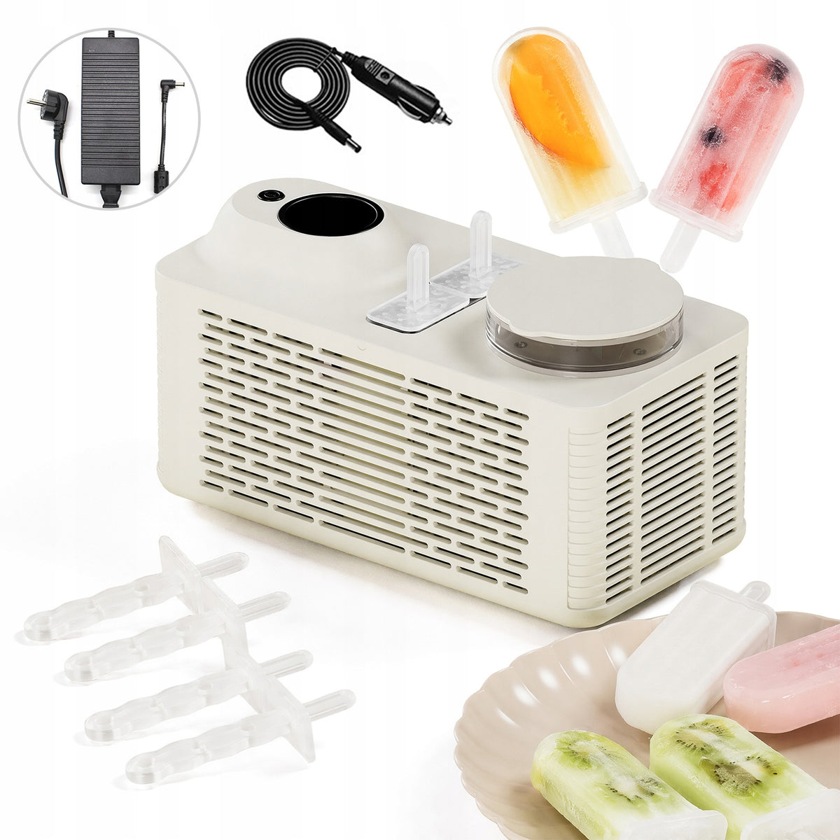 HDeye Mini Popsicle Maker – 2 Popsicles in 30 Min, 150W, Portable