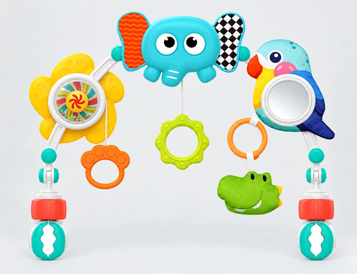 HEADBAND BOW SENSORY PENDANT RATTLE FOR STROLLER 0+ Packaging status original